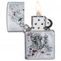 Zippo Brushed Chrome Mexican Skull Lighter